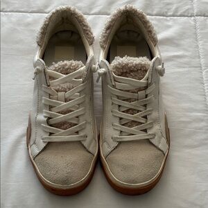 Dolce Vita Cream and Tan Sneakers